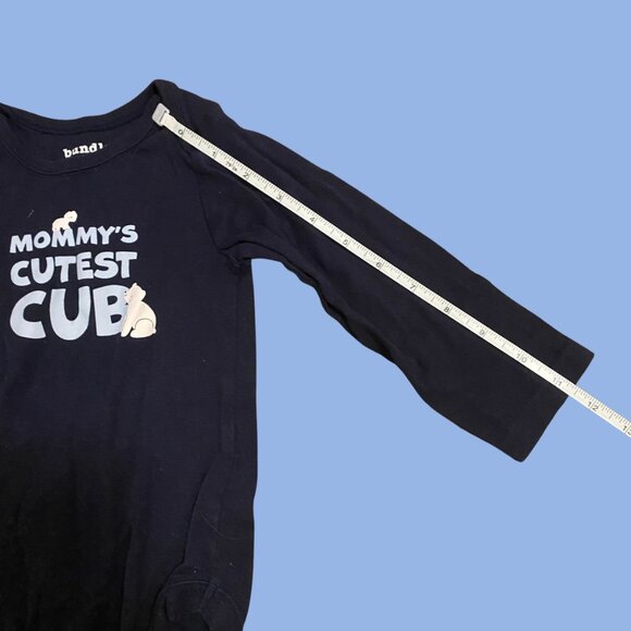 Bundles Baby Place Navy Long Sleeve Bodysuit “Mommy’s Cutest Cub” (Size 18-24M) - Picture 5 of 7
